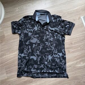 GREYSON Clothiers Men’s Camouflage Black and Grey Golf Short Sleeve Polo Sz XL
